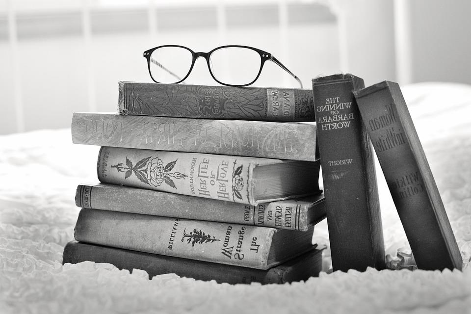 books and glasses